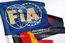 FIA flag. 05.07.2013. Formula 1 World Championship, Rd 9, German Grand Prix, Nurburgring, Germany, Practice Day.