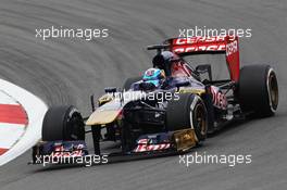 Jean-Eric Vergne (FRA) Scuderia Toro Rosso STR8. 05.07.2013. Formula 1 World Championship, Rd 9, German Grand Prix, Nurburgring, Germany, Practice Day.