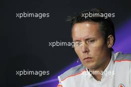 Sam Michael (AUS) McLaren Sporting Director in the FIA Press Conference. 05.07.2013. Formula 1 World Championship, Rd 9, German Grand Prix, Nurburgring, Germany, Practice Day.