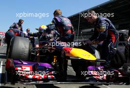 Mark Webber (AUS), Red Bull Racing  07.07.2013. Formula 1 World Championship, Rd 9, German Grand Prix, Nurburgring, Germany, Race Day.