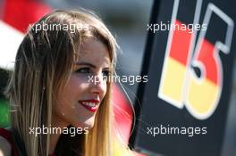 Grid girl. 07.07.2013. Formula 1 World Championship, Rd 9, German Grand Prix, Nurburgring, Germany, Race Day.