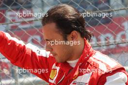 Felipe Massa (BRA) Ferrari on the grid. 07.07.2013. Formula 1 World Championship, Rd 9, German Grand Prix, Nurburgring, Germany, Race Day.