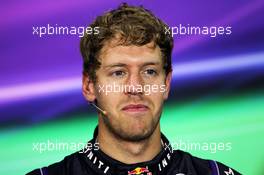 Sebastian Vettel (GER) Red Bull Racing in the FIA Press Conference. 07.07.2013. Formula 1 World Championship, Rd 9, German Grand Prix, Nurburgring, Germany, Race Day.