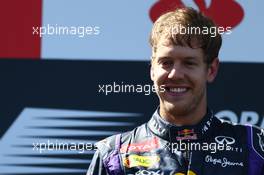 1st place Sebastian Vettel (GER) Red Bull Racing. 07.07.2013. Formula 1 World Championship, Rd 9, German Grand Prix, Nurburgring, Germany, Race Day.