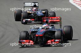 Jenson Button (GBR) McLaren MP4-28. 07.07.2013. Formula 1 World Championship, Rd 9, German Grand Prix, Nurburgring, Germany, Race Day.