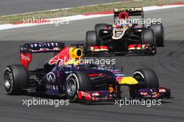 Sebastian Vettel (GER) Red Bull Racing RB9. 07.07.2013. Formula 1 World Championship, Rd 9, German Grand Prix, Nurburgring, Germany, Race Day.
