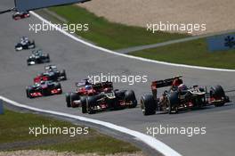 Romain Grosjean (FRA) Lotus F1 E21. 07.07.2013. Formula 1 World Championship, Rd 9, German Grand Prix, Nurburgring, Germany, Race Day.