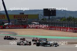 Lewis Hamilton (GBR) Mercedes AMG F1 W04. 07.07.2013. Formula 1 World Championship, Rd 9, German Grand Prix, Nurburgring, Germany, Race Day.