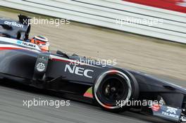 Nico Hulkenberg (GER) Sauber C32. 06.07.2013. Formula 1 World Championship, Rd 9, German Grand Prix, Nurburgring, Germany, Qualifying Day.