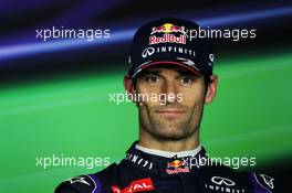 Mark Webber (AUS) Red Bull Racing in the FIA Press Conference. 06.07.2013. Formula 1 World Championship, Rd 9, German Grand Prix, Nurburgring, Germany, Qualifying Day.