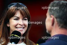 (L to R): Suzi Perry (GBR) BBC F1 Presenter with David Coulthard (GBR) Red Bull Racing and Scuderia Toro Advisor / BBC Television Commentator. 06.07.2013. Formula 1 World Championship, Rd 9, German Grand Prix, Nurburgring, Germany, Qualifying Day.