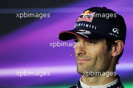 Mark Webber (AUS) Red Bull Racing in the FIA Press Conference. 06.07.2013. Formula 1 World Championship, Rd 9, German Grand Prix, Nurburgring, Germany, Qualifying Day.