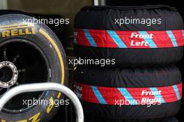 Pirelli tyres and tyre blankets. 04.07.2013. Formula 1 World Championship, Rd 9, German Grand Prix, Nurburgring, Germany, Preparation Day.