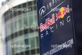 Red Bull Racing logo. 04.07.2013. Formula 1 World Championship, Rd 9, German Grand Prix, Nurburgring, Germany, Preparation Day.