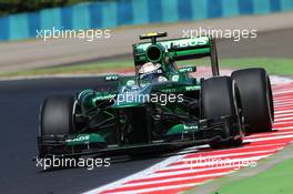 Giedo van der Garde (NLD) Caterham CT03. 26.07.2013. Formula 1 World Championship, Rd 10, Hungarian Grand Prix, Budapest, Hungary, Practice Day