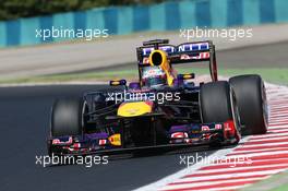 Sebastian Vettel (GER) Red Bull Racing RB9. 26.07.2013. Formula 1 World Championship, Rd 10, Hungarian Grand Prix, Budapest, Hungary, Practice Day