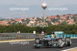 Nico Rosberg (GER) Mercedes AMG F1 W04. 26.07.2013. Formula 1 World Championship, Rd 10, Hungarian Grand Prix, Budapest, Hungary, Practice Day