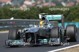 Lewis Hamilton (GBR) Mercedes AMG F1 W04. 26.07.2013. Formula 1 World Championship, Rd 10, Hungarian Grand Prix, Budapest, Hungary, Practice Day