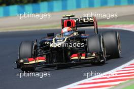 Romain Grosjean (FRA) Lotus F1 E21. 26.07.2013. Formula 1 World Championship, Rd 10, Hungarian Grand Prix, Budapest, Hungary, Practice Day