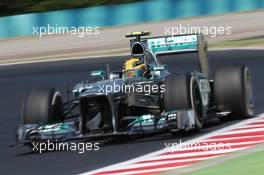 Lewis Hamilton (GBR) Mercedes AMG F1 W04. 26.07.2013. Formula 1 World Championship, Rd 10, Hungarian Grand Prix, Budapest, Hungary, Practice Day