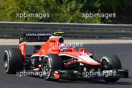 Rodolfo Gonzalez (VEN) Marussia F1 Team MR02 Reserve Driver. 26.07.2013. Formula 1 World Championship, Rd 10, Hungarian Grand Prix, Budapest, Hungary, Practice Day