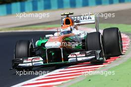 Adrian Sutil (GER) Sahara Force India VJM06. 26.07.2013. Formula 1 World Championship, Rd 10, Hungarian Grand Prix, Budapest, Hungary, Practice Day