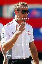Jenson Button (GBR) McLaren. 26.07.2013. Formula 1 World Championship, Rd 10, Hungarian Grand Prix, Budapest, Hungary, Practice Day