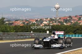 Pastor Maldonado (VEN) Williams FW35. 26.07.2013. Formula 1 World Championship, Rd 10, Hungarian Grand Prix, Budapest, Hungary, Practice Day