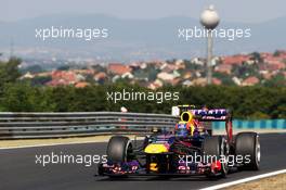 Mark Webber (AUS) Red Bull Racing RB9. 26.07.2013. Formula 1 World Championship, Rd 10, Hungarian Grand Prix, Budapest, Hungary, Practice Day