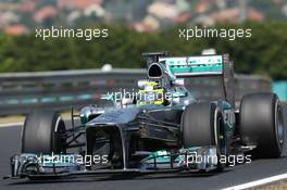 Nico Rosberg (GER) Mercedes AMG F1 W04. 26.07.2013. Formula 1 World Championship, Rd 10, Hungarian Grand Prix, Budapest, Hungary, Practice Day