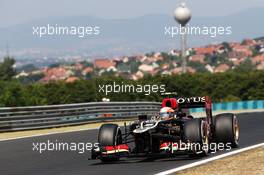 Romain Grosjean (FRA) Lotus F1 E21. 26.07.2013. Formula 1 World Championship, Rd 10, Hungarian Grand Prix, Budapest, Hungary, Practice Day