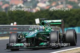 Charles Pic (FRA) Caterham CT03. 26.07.2013. Formula 1 World Championship, Rd 10, Hungarian Grand Prix, Budapest, Hungary, Practice Day