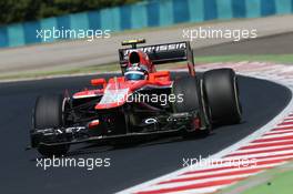 Rodolfo Gonzalez (VEN) Marussia F1 Team MR02 Reserve Driver. 26.07.2013. Formula 1 World Championship, Rd 10, Hungarian Grand Prix, Budapest, Hungary, Practice Day