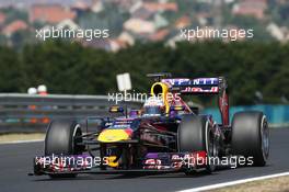 Sebastian Vettel (GER) Red Bull Racing RB9. 26.07.2013. Formula 1 World Championship, Rd 10, Hungarian Grand Prix, Budapest, Hungary, Practice Day