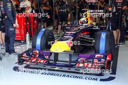 Sebastian Vettel (GER) Red Bull Racing RB9. 26.07.2013. Formula 1 World Championship, Rd 10, Hungarian Grand Prix, Budapest, Hungary, Practice Day