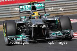 Lewis Hamilton (GBR) Mercedes AMG F1 W04. 26.07.2013. Formula 1 World Championship, Rd 10, Hungarian Grand Prix, Budapest, Hungary, Practice Day