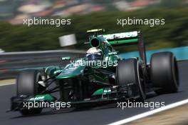 Giedo van der Garde (NLD) Caterham CT03. 26.07.2013. Formula 1 World Championship, Rd 10, Hungarian Grand Prix, Budapest, Hungary, Practice Day