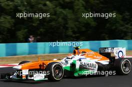 Adrian Sutil (GER) Sahara Force India VJM06. 26.07.2013. Formula 1 World Championship, Rd 10, Hungarian Grand Prix, Budapest, Hungary, Practice Day