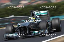 Nico Rosberg (GER) Mercedes AMG F1 W04. 26.07.2013. Formula 1 World Championship, Rd 10, Hungarian Grand Prix, Budapest, Hungary, Practice Day