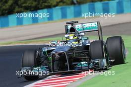 Nico Rosberg (GER) Mercedes AMG F1 W04. 26.07.2013. Formula 1 World Championship, Rd 10, Hungarian Grand Prix, Budapest, Hungary, Practice Day