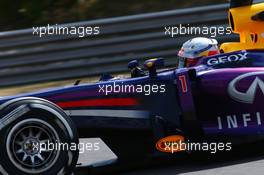 Sebastian Vettel (GER) Red Bull Racing RB9. 26.07.2013. Formula 1 World Championship, Rd 10, Hungarian Grand Prix, Budapest, Hungary, Practice Day
