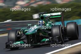 Charles Pic (FRA) Caterham CT03. 26.07.2013. Formula 1 World Championship, Rd 10, Hungarian Grand Prix, Budapest, Hungary, Practice Day