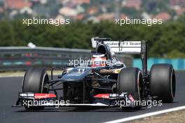 Nico Hulkenberg (GER) Sauber C32. 26.07.2013. Formula 1 World Championship, Rd 10, Hungarian Grand Prix, Budapest, Hungary, Practice Day