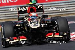 Romain Grosjean (FRA) Lotus F1 E21. 26.07.2013. Formula 1 World Championship, Rd 10, Hungarian Grand Prix, Budapest, Hungary, Practice Day