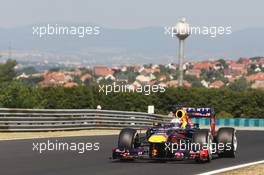 Sebastian Vettel (GER) Red Bull Racing RB9. 26.07.2013. Formula 1 World Championship, Rd 10, Hungarian Grand Prix, Budapest, Hungary, Practice Day