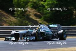 Lewis Hamilton (GBR) Mercedes AMG F1 W04. 26.07.2013. Formula 1 World Championship, Rd 10, Hungarian Grand Prix, Budapest, Hungary, Practice Day