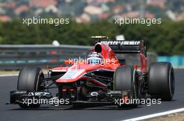 Rodolfo Gonzalez (VEN) Marussia F1 Team MR02 Reserve Driver. 26.07.2013. Formula 1 World Championship, Rd 10, Hungarian Grand Prix, Budapest, Hungary, Practice Day