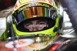 Sergio Perez (MEX) McLaren MP4-28. 26.07.2013. Formula 1 World Championship, Rd 10, Hungarian Grand Prix, Budapest, Hungary, Practice Day