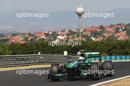 Giedo van der Garde (NLD) Caterham CT03. 26.07.2013. Formula 1 World Championship, Rd 10, Hungarian Grand Prix, Budapest, Hungary, Practice Day