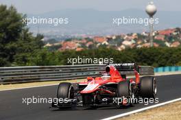 Jules Bianchi (FRA) Marussia F1 Team MR02. 26.07.2013. Formula 1 World Championship, Rd 10, Hungarian Grand Prix, Budapest, Hungary, Practice Day